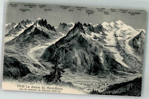 74400 Chamonix-Mont-Blanc Foto AK Mont Blanc