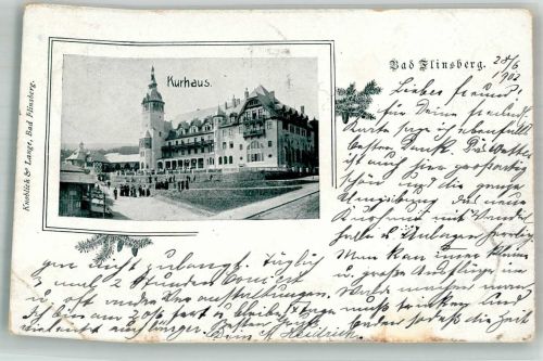 Bad Flinsberg Swieradow-Sdroj 1902 Gebrauchsspuren Kurhaus
