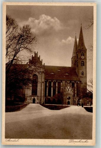 39576 O3500 Stendal Foto AK Dom St. Nikolaus Fotograf Bohn