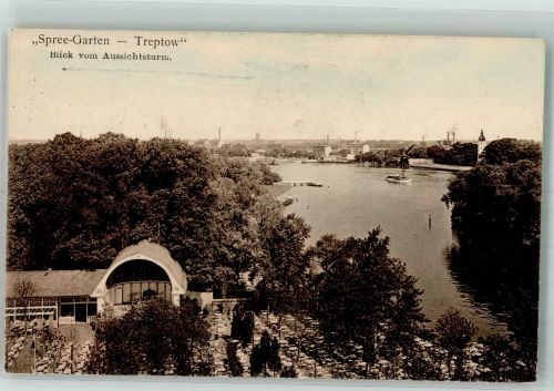 10115 O1193 Treptow 1915 - Gasthaus Spree-Garten an der Spree