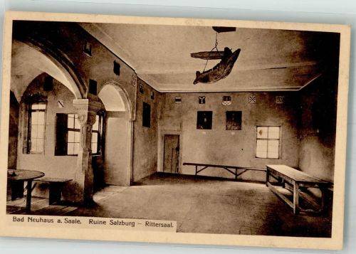 97616 W8740 Bad Neuhaus 1919 - Rittersaal in der Burgruine Salzburg