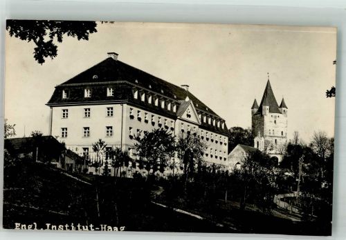 83527 W8092 Haag , Oberbay 1937 Foto AK Englisches Institut Burg Haag Fotograf Steiner