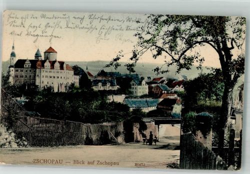 09405 O9360 Zschopau 1910 - Panorama des Ortes mit Schloss Wildeck Verlag Reinicke & Rubin 26473