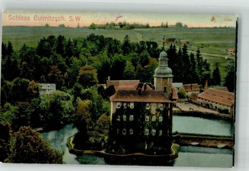 07980 O6602 Berga , Elster 1907 - Das ehemalige Schloss Culmitzsch Bahnpost Gera-Weschlitz Zug 171