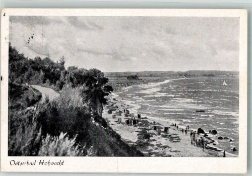 24321 W2322 Hohwacht Ostsee - Strandleben unterhalb der Steilküste Verlag Julius Simonsen