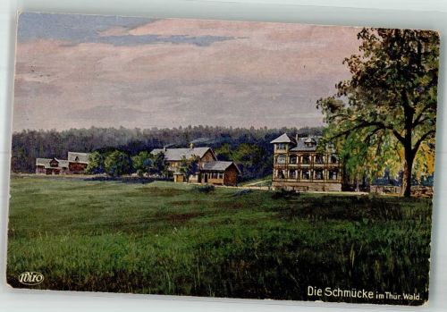 98559 O6054 Schmücke Künstlerkarte Gasthaus Sanatorium Schmücke WIRO Nr. 3140
