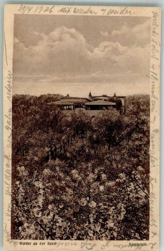 14542 O1501 Werder Havel 1926 - Gasthaus Zum Rauenstein Fotograf Goldiner