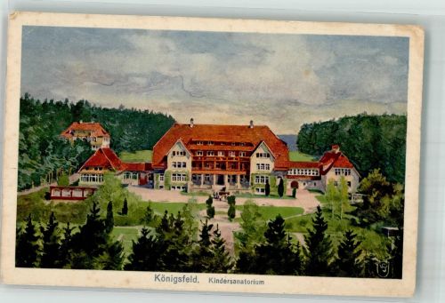 78126 W7744 Königsfeld im Schwarzwald Gebrauchsspuren Kindersanatorium
