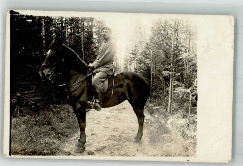 14770 O1800 Brandenburg an der Havel Gebrauchsspuren Soldat Reiter Pferd Ort lt. Fotograf