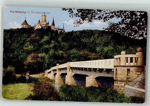31171 W3204 Nordstemmen 1917 - Brücke unterhalb von Schloss Marienburg Feldpost WK I