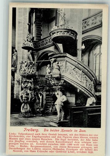 09599 O9200 Freiberg , Sachs - kanzel Dom