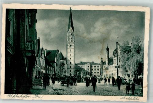 85276 W8068 Pfaffenhofen a d Ilm Gebrauchsspuren Marktplatz