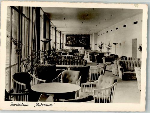 53111 W5300 Bonn Foto AK Bundeshaus Ruheraum