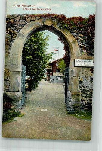 W6531 Trechtingshausen Burg Rheinstein Eingang Schweizerhaus Dr. Trenkler & Co.