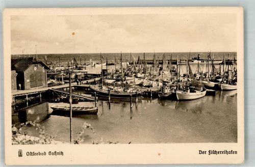 18546 O2355 Sassnitz Gebrauchsspuren Fischereihafen