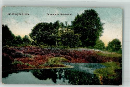 21227 W2106 Bendestorf 1919 - Lüneburger Heide Sewental Bahnpost Hamburg-Münster Zug 711