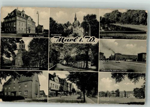 45768 W4370 Marl , Westf - Volkspark Postamt Brassertstrasse
