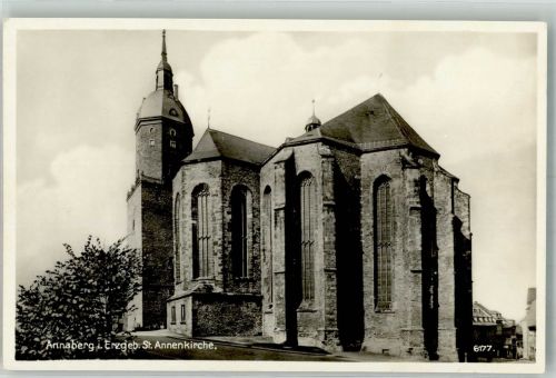 99976 O5701 Annaberg b Mühlhausen, Thür Foto AK St. Annenkirche