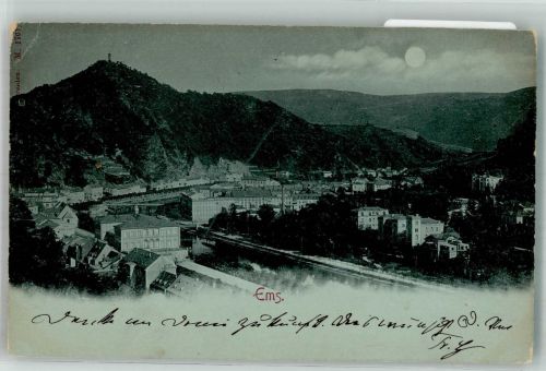 56130 W5427 Bad Ems 1898 Mondschein