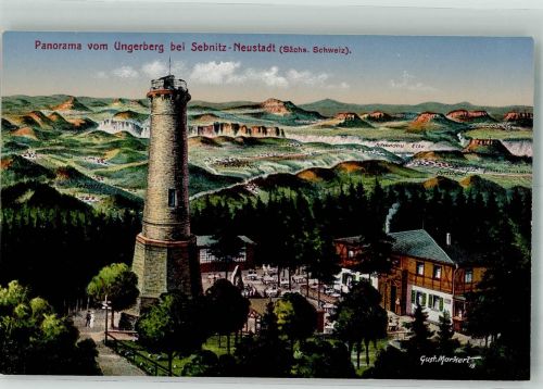 01844 O8355 Neustadt , Sachs - Aussichtsturm Unger Gasthaus Ungerberg