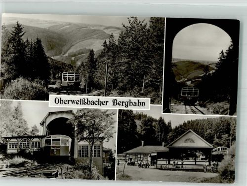 98744 O6432 Oberweißbach Foto AK Bergbahn