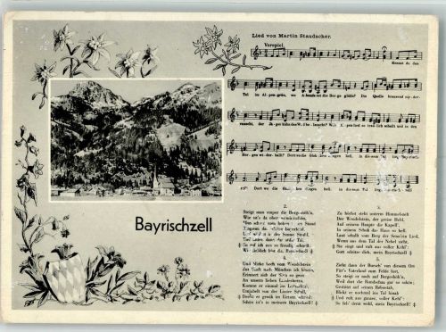 83727 W8163 Bayrischzell Lieder AK