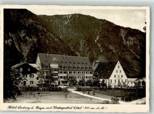 82488 W8107 Ettal - Hotel Ludwig der Bayer Klostergasthof Hüttenstempel