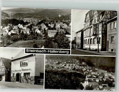 98587 O6081 Steinbach-Hallenberg Foto AK Gasthaus Steinbacher Wirtshaus