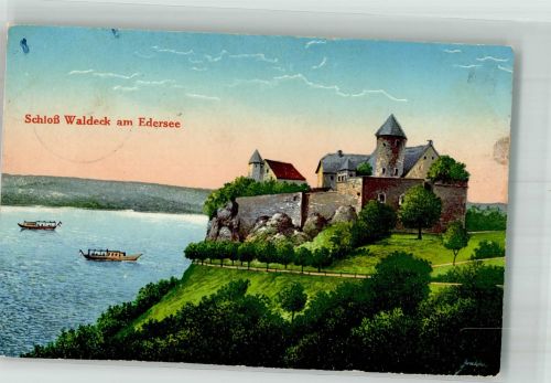 34513 W3544 Waldeck , Hess 1918 - Schloss Edersee