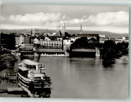 34117 W3500 Kassel , Hess - Blick v.d. Hafenbrücke auf d. Stadt