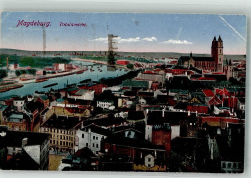 39104 O3000 Magdeburg 1918 Gebrauchsspuren