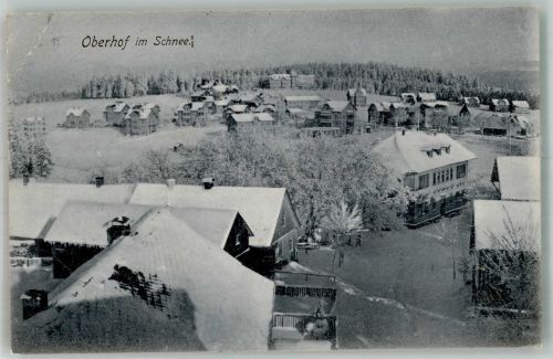 98559 O6055 Oberhof , Thüringen 1906 Gebrauchsspuren Winter