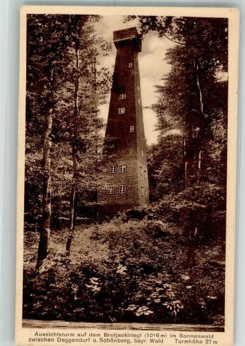 94469 W8360 Deggendorf - Aussichtsturm Brotjackriegl