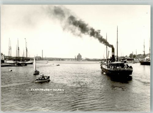 24937 W2390 Flensburg FOTO KEINE AK Hafen Dampfer