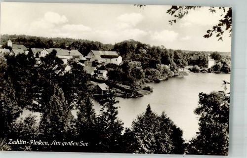 16818 O1950 Flecken Zechlin Foto AK Grosser See