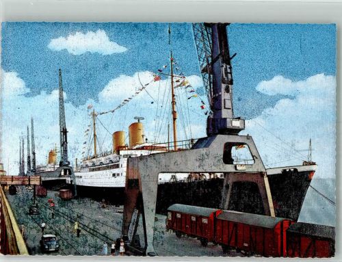 27568 W2850 Bremerhaven - M.S. Berlin Verladekrane DKW Meisterklasse