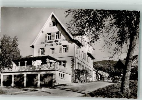 76593 W7562 Lautenbach , Murgtal Foto AK Gasthaus Pension Lautenfels