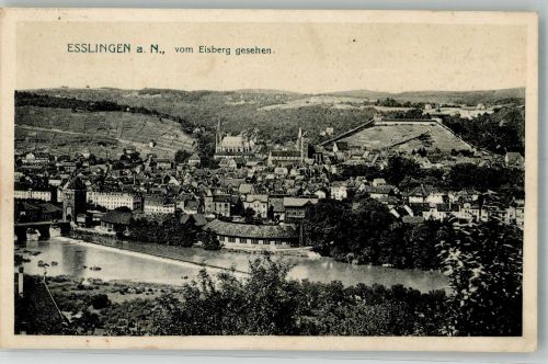 73728 W7300 Esslingen am Neckar 1917 - Blick vom Eisberg