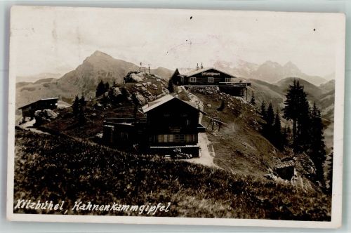 6370 Kitzbühel Foto AK Cafe Gasthaus Hahnenkammgipfel