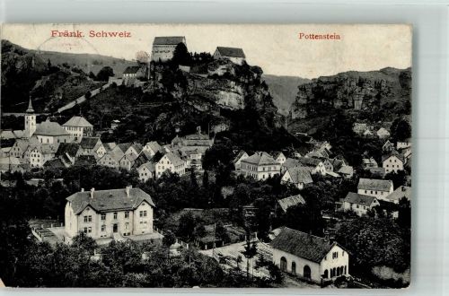 91278 W8573 Pottenstein , Oberfr 1911 - Burg