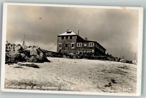 Fischerhütte Winter Hüttenstempel
