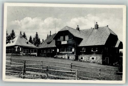 Gaberlhaus Foto AK Hüttenstempel Stubalpe
