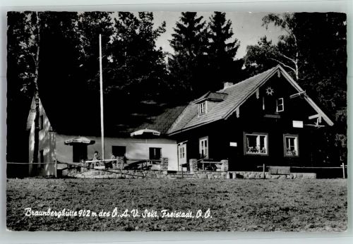 Braunberghütte Foto AK Gasthaus Pension