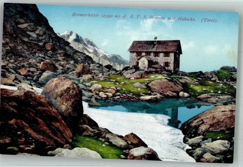 Bremer Hütte Foto AK Gasthaus Pension