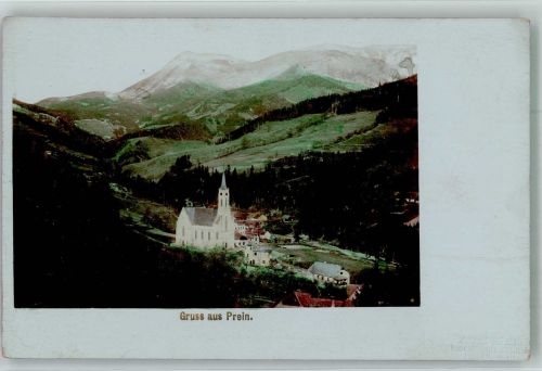 2654 Prein an der Rax Foto AK Kirche