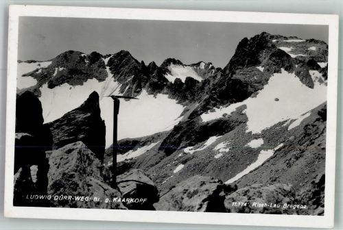 6561 Ischgl Foto AK Ludwig Dürr-Weg Kaarkopf