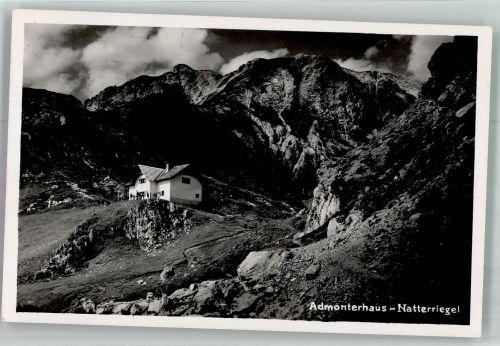 Admonter Haus 1940 Foto AK Gasthaus Natterriegel