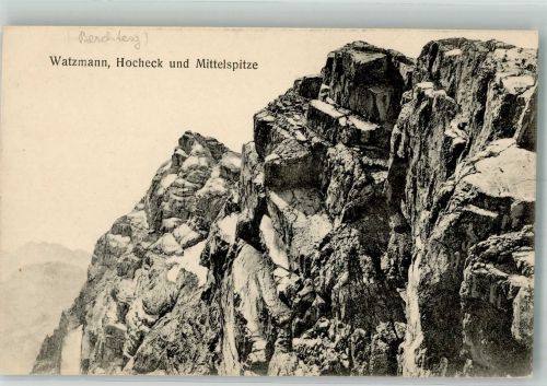 83471 W8240 Berchtesgaden - Watzmann Hocheck u. Mittelspitze