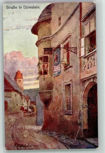 3601 Dürnstein Künstlerkarte Straße B.K.W.I.