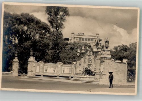 Mexiko City Gebrauchsspuren Brunnen Denkmal Fuente de Bélen